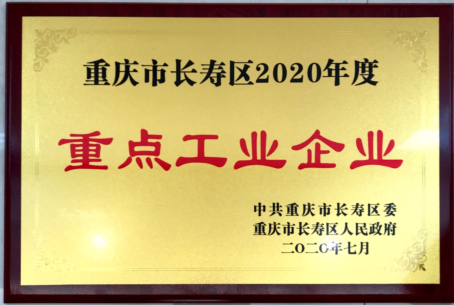 長壽區(qū)2020年度重點(diǎn)工業(yè)企業(yè)